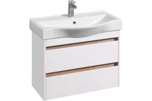 Тумба под раковину Aquaton Нортон 80 белый глянец - 2