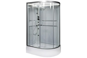 Душевая кабина Deto L 120х80 с гидромассажем, хром (L520LNLED+GM) - 2