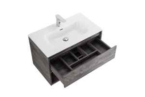 Тумба под раковину BelBagno Kraft 80 темное дерево - 3