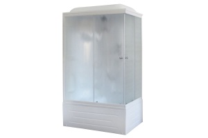 Душевая кабина Royal Bath BP 120х80 L профиль хром стекло матовое