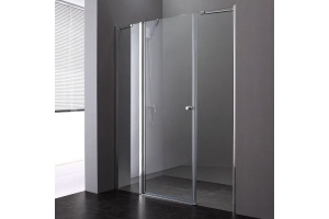 Душевая дверь Cezares Elena 180 хром стекло рифленое