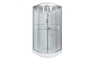 Душевая кабина Deto L 90х90 с электрикой, хром (L609EL) - 2