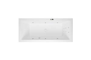 Ванна акриловая Excellent Heaven Slim Line 170х75 с гидромассажем белый - бронза