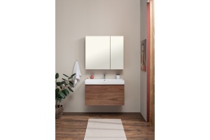 Зеркало-шкаф Aquanet Йорк 100 орех - 2