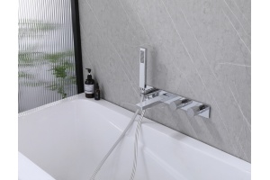 Смеситель для ванны Abber Rund хром - 2