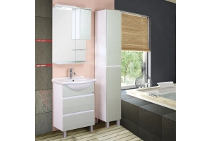 Тумба под раковину Onika Элита 60 белый - зеленый - 2