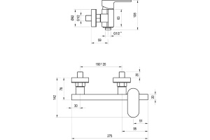 Смеситель для душа Ravak Chrome хром (X070043) - 3