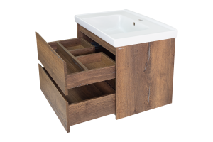 Dallas - 70 Тумба подвесная 2 ящ. ДСП (Дуб Галифакс) - 3