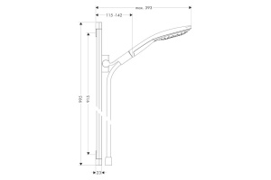 Душевой гарнитур Hansgrohe  (26626400) - 2