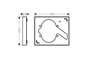 Удлинитель внешней части Hansgrohe Fixfit Porter хром - 2