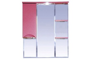 Зеркало Misty Жасмин 85 с подсветкой, розовый L