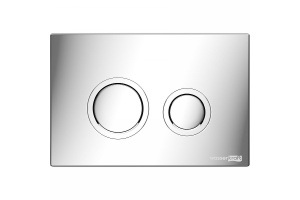 Смывной бачок скрытого монтажа Wasserkraft Aller кнопка смыва хром - 2