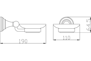 Мыльница подвесная Rav Slezak Morava белый глянцевый - 2
