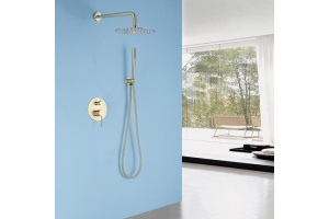 Душевая система Abber Emotion золото, матовый (AF8818G) - 2
