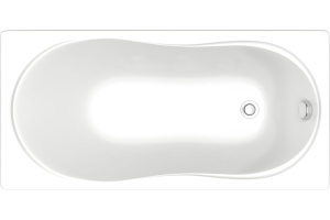 Акриловая ванна Bas Лима стандарт 130 см на ножках