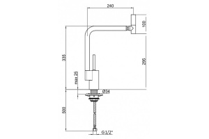 Смеситель для кухонной мойки Webert 360° белый (TS920302779) - 3