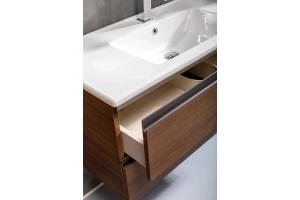 Тумба под раковину Armadi Art Capolda 100 темное дерево - черный - 2