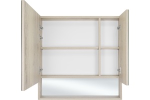 Зеркало-шкаф Misty Дунай 75 дуб белый - 3