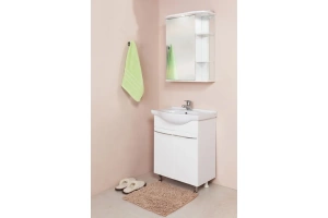 Зеркало-шкаф Onika Карина 60 L с подсветкой, белый (206009) - 3