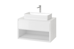 Тумба под накладную раковину Excellent Tuto 80 белый - 2