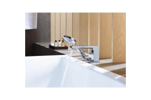 Смеситель на край ванны, на 3 отверстия, с рукояткой-петлей Hansgrohe 74550000 - 3