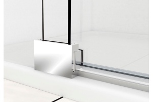 Душевая дверь в нишу Vincea Extra VDP-1E8090CL 80/90 см, стекло прозрачное, хром - 3