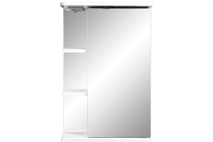 Зеркало-шкаф Stella Polar Концепт Нелея 55 R с подсветкой белый - 3