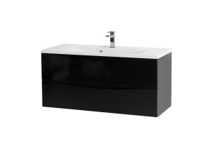 Тумба с раковиной BelBagno Marino 110 черный - 2