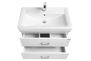 Тумба с раковиной подвесная Aquaton Америна 80 белый - 3