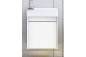 FAMILY База под раковину подвесная с одной распашной дверцей, Bianco Lucido, 500x270x500, Family-500-1D-SO-BL - 2