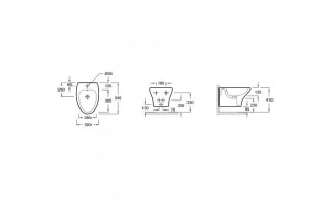 Биде подвесное Jacob Delafon Nouvelle Vague EMD0002-00 безободковое - 2