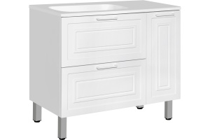 Тумба для комплекта Style Line Альба 90 Люкс L, с бельевой корзиной - 3