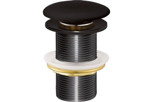 Донный клапан для раковины Creavit SF032-S без перелива, черный