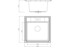 Мойка кухонная Seaman Eco Roma SMR-5050A - 3