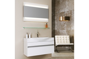 Мебель для ванной Aqwella 5 stars Бергамо 80 белая
