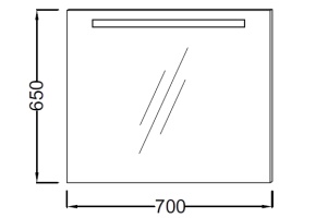 Зеркало в ванную Jacob Delafon Parallel (EB1412-NF) - 3