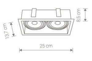 Встраиваемый светильник Nowodvorski Mod 9416 - 3