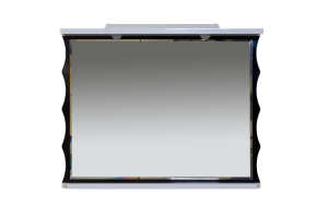 Зеркало Misty Чикаго 96х76 черно-белое с подсветкой