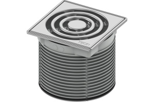 Базовая решетка 100 х 100 мм с монтажным элементом, сталь