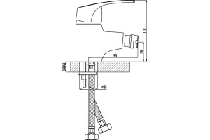 Смеситель для биде Rossinka  хром (D40-51) - 2