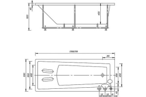 Акриловая ванна Aquatek Либра 150x70 LIB150-0000037 - 2
