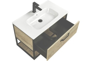 Тумба под раковину Aquaton Лофт Фабрик 80 светлое дерево - 3