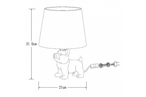 Настольная лампа Lucide Extravaganza Sir Winston 13533/81/10 - 3