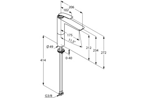 Смеситель Kludi Balance для раковины 522968775 - 2