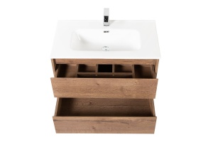 Тумба с раковиной BelBagno Kraft 90 темное дерево - 3