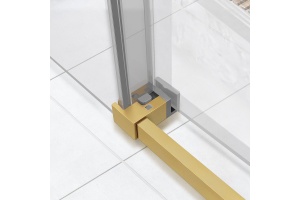 Душевой уголок Vincea Slim Soft 120х90 профиль золото стекло прозрачное - 2