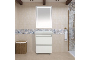 Тумба под раковину Misty Енисей 50 белая глянцевая - 3