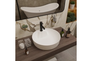 Смеситель для раковины STWORKI by Damixa Стокгольм HFSG02130 черный, латунь, однорычажный, матовый - 2