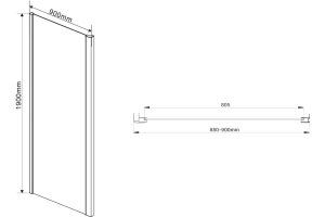 Боковая панель Vincea Intra 90 хром стекло рифленое - 3