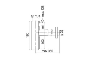 Сифон для раковины Nobili Rubinetterie Diamond smoke черный, глянцевый (AV00107/10FLP) - 2